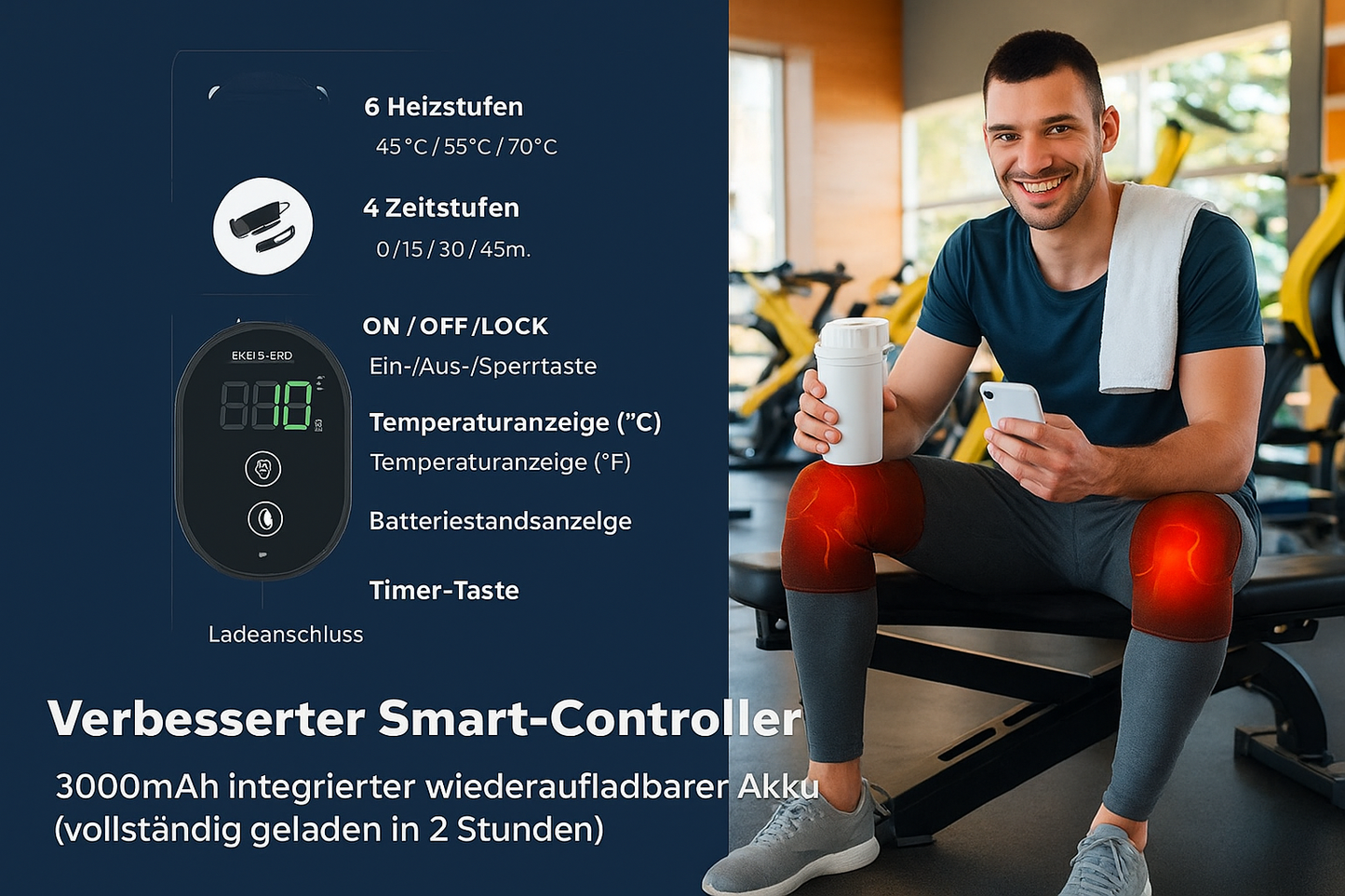 3-in-1 Thermo-Massagegerät