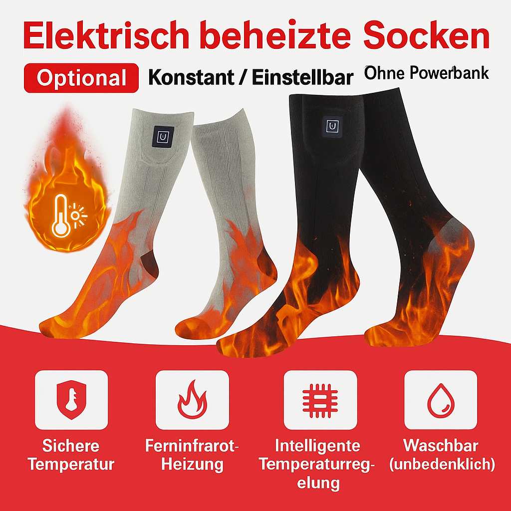 Elektrische Heizsocken 3-Stufen