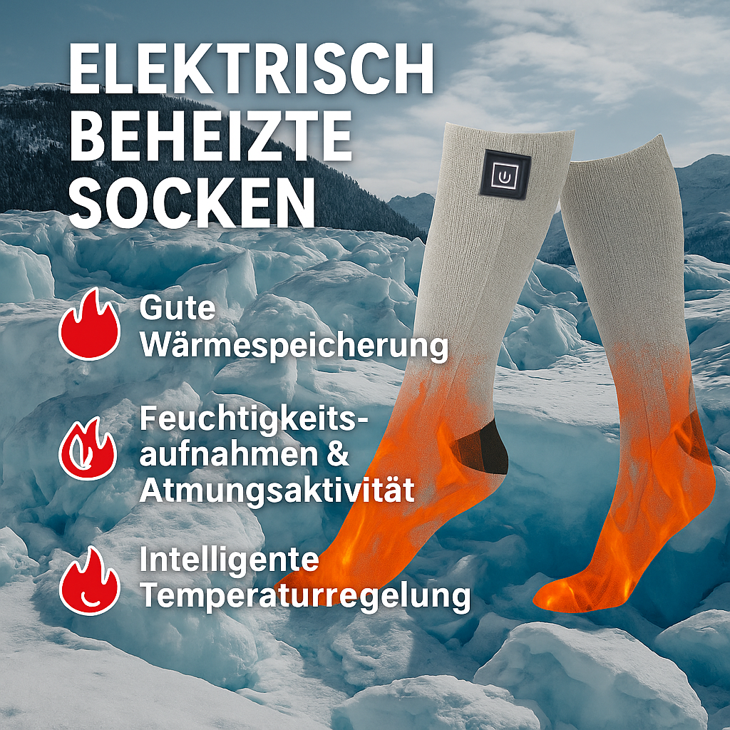 Elektrische Heizsocken 3-Stufen